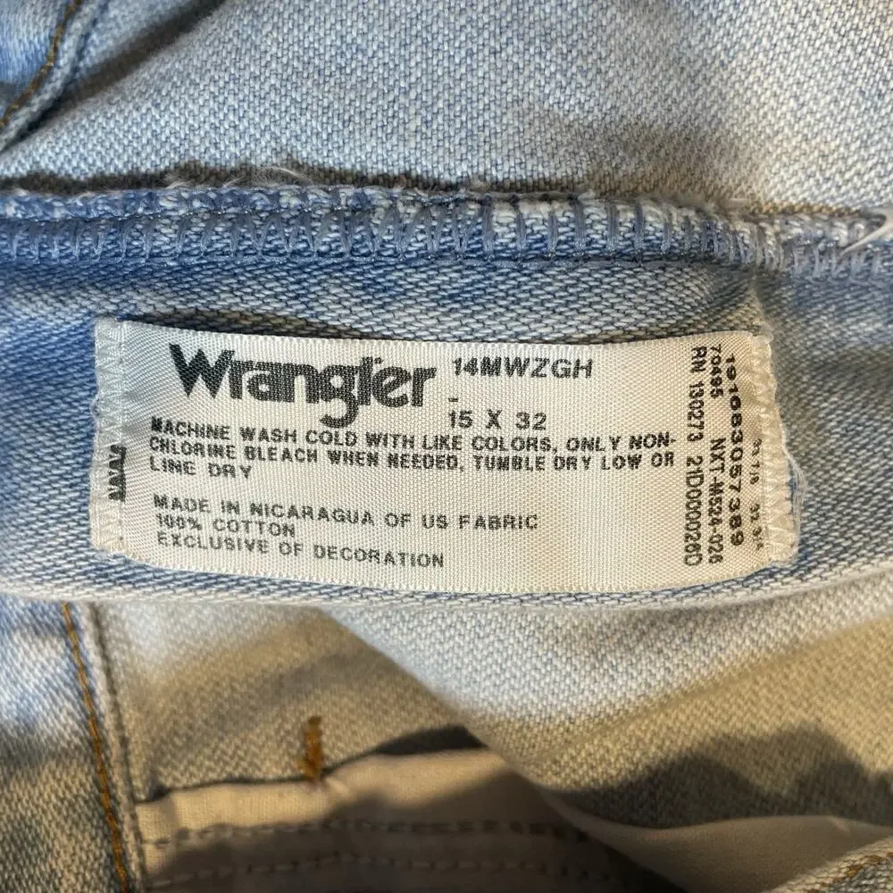 WRANGLER Jeans Women's Sz 15 High Rise Slim Fit Cowboy Cut Classic 14MWZGH 34x32